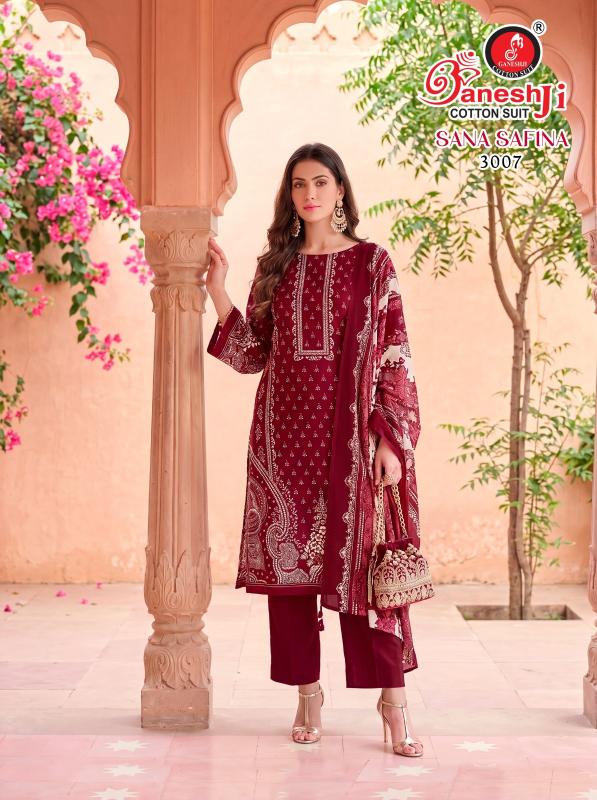 Ganeshji sana safina vol 3 wholesale dress materials in kottayam